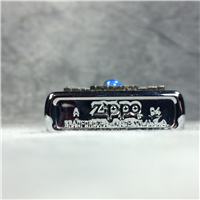 ZIPPO Raised Eagle Hieroglyph Earth Emblem Brushed Chrome Lighter (Zippo, 2004)