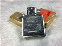 ZIPPO Eat Ride Sleep "Gold Dust" / Antique / Street Brass Lighter (Zippo, 2004)