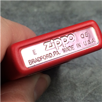 ZIPPO Motor Sports Matte Red Lighter (Zippo, 2005) SEALED