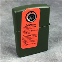 ZIPPO Front Logo Matte Hunter Green Lighter (Zippo, 2005) SEALED