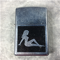 ZIPPO GIRL SILHOUETTE Street Chrome Lighter (Zippo, 2006)
