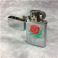 ZIPPO ROSE High-Polished Chrome Slim Lighter (Zippo, 2005)
