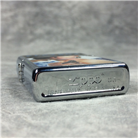 PLAYBOY WOMAN WITH GUN Polished Chrome Lighter (Zippo, 2005)