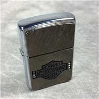 HARLEY DAVIDSON Bling Logo Emblem Brushed Chrome Lighter (Zippo, 2005) SEALED