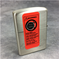 HARLEY DAVIDSON Barbed Wire Wrap-Around Satin Chrome Lighter (Zippo, 2005) Sealed