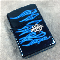 HARLEY DAVIDSON Ghost Blue Sapphire Lighter (Zippo, 2005) SEALED