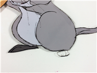 THE ARISTOCATS Roquefort Mouse Original Animation Production Cel (Disney, 1970)