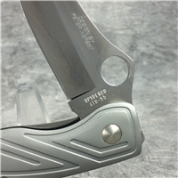 Rare Discontinued SPYDERCO C53P PETER HERBST Aluminum Folding Liner Lock Knife