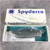 Rare Discontinued SPYDERCO C53P PETER HERBST Aluminum Folding Liner Lock Knife