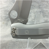 Rare Discontinued SPYDERCO C53P PETER HERBST Aluminum Folding Liner Lock Knife