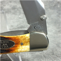 2014 Case 61265 LC SS Antique Folding Hunter Linerlock