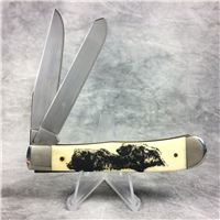 2005 Case 6254 SS Smooth Natural Grizzy Bear Laser Etch Trapper