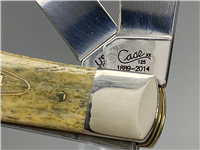 2014 Case 6254 SS Smooth olive green bone 125 Years 1889-2014 Trapper