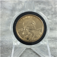 2000 Case 3254 SS Black & Gold Swirl Abalone Sacagawea Golden Dollar Trapper