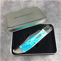 2010 Case 6165 SS Smooth Caribbean Blue Tang Stamp Premiere Folding  Hunter