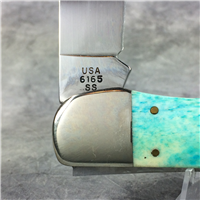 2010 Case 6165 SS Smooth Caribbean Blue Tang Stamp Premiere Folding  Hunter