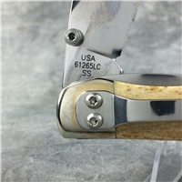 2014 Case 61265 LC SS Smooth Antique Ducks Unlimited Folding Hunter Linerlock