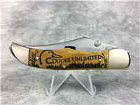 2014 Case 61265 LC SS Smooth Antique Ducks Unlimited Folding Hunter Linerlock