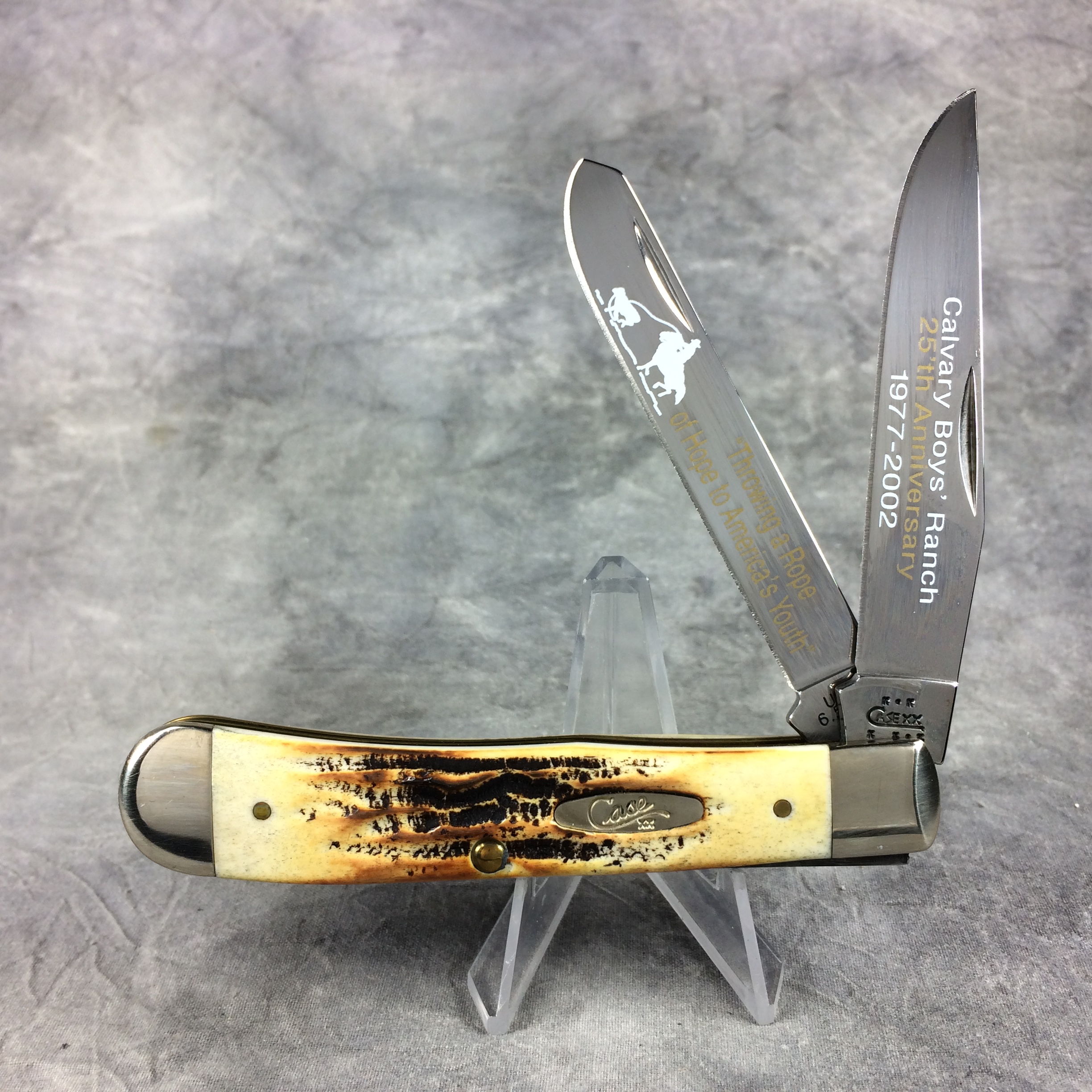 How much is 2003 Case 6.5254 SS Bone Stag Calvary Boys Ranch 25th ...