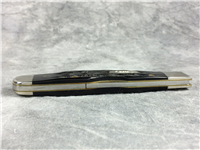 2014 Case BH111 1/2 L Black Buffalo Horn Cheetah Lockback