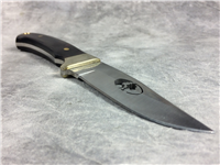 FROST CUTLERY MOSSY OAK 8-1/8" Wood-Handled Fixed-Blade Knife with Leather Sheath