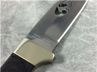 FROST CUTLERY MOSSY OAK 8-1/8" Wood-Handled Fixed-Blade Knife with Leather Sheath