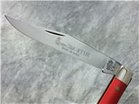 1995 QUEEN CUTLERY #11R Red Single-Blade Folding