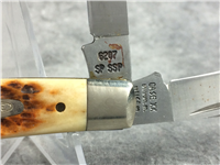 1990 CASE XX BRADFORD, PA 6207 SP SSP Jigged Bone Mini-Trapper Knife