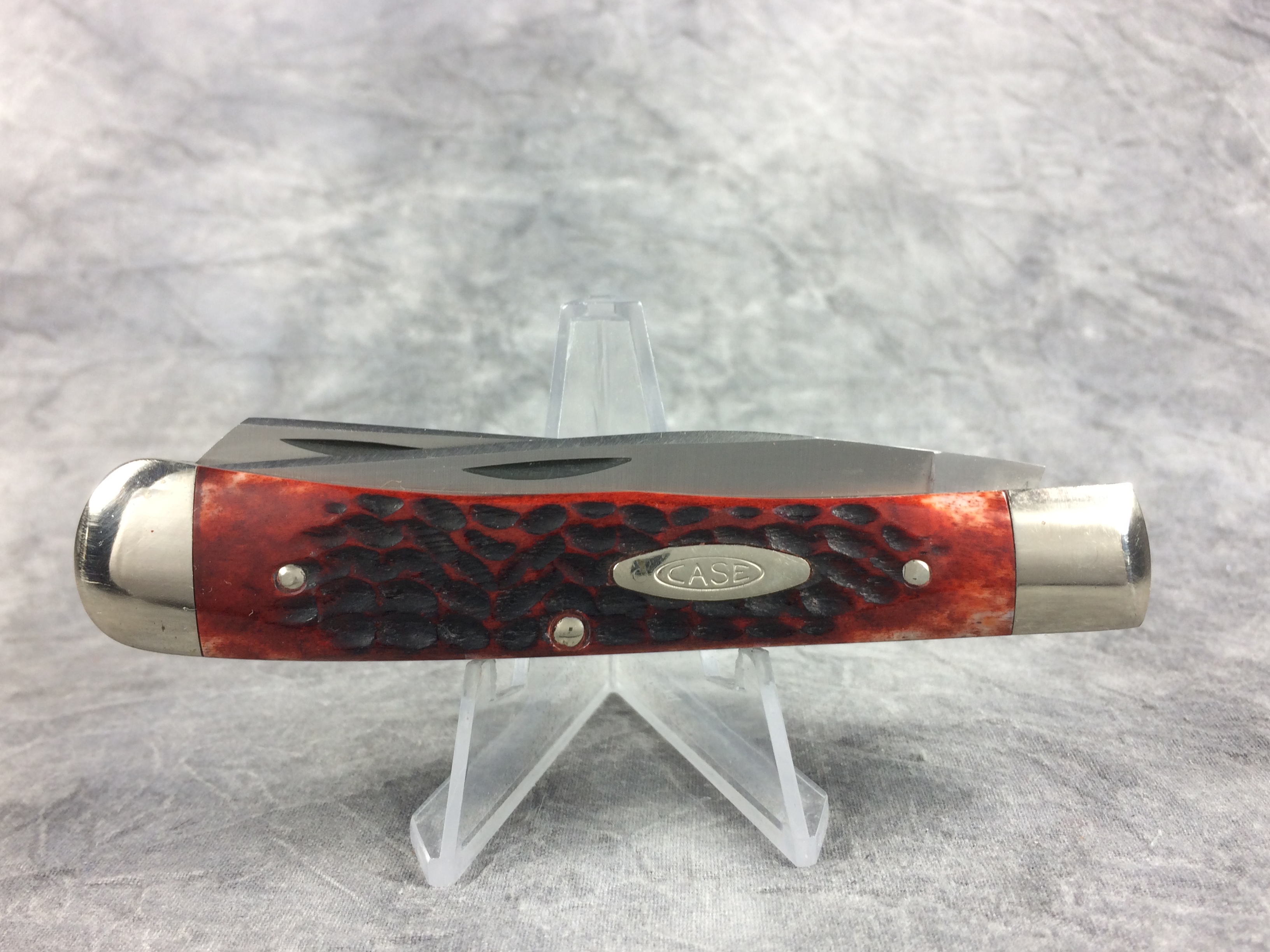 How much is 1976 CASE XX STAINLESS USA 6254 SSP Red Jigged Bone Trapper ...