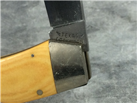 1980 CASE XX USA Tan Micarta Wood 2-Blade TEXAS LOCKHORN