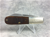 CRIPPLE CREEK Effingham IL Dark Brown Sawcut Bone Single-Blade Barlow Knife