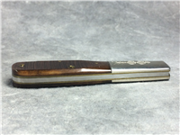 CRIPPLE CREEK Effingham IL Dark Brown Sawcut Bone Single-Blade Barlow Knife