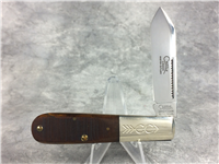 CRIPPLE CREEK Effingham IL Dark Brown Sawcut Bone Single-Blade Barlow Knife