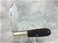 CRIPPLE CREEK Effingham IL Dark Brown Sawcut Bone Single-Blade Barlow Knife