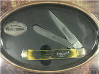 REMINGTON  Sportsman "PRIDE" Jigged Bone Trapper Knife & Signed Art Print NEW