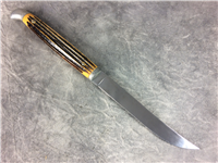 QUEEN CUTLERY High Carbon Stainless Steel Bone Stag Steak Knife Set of 8