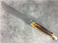 QUEEN CUTLERY High Carbon Stainless Steel Bone Stag Steak Knife Set of 8