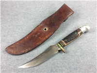 1980s Western USA Hunting Knife 