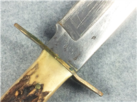 EDGE BRAND Solingen Germany 10-1/4" Stag Original Bowie Knife with Leather Sheath