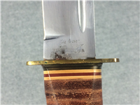 KA-BAR USA 11" Stacked Leather Bowie Knife with Leather Sheath