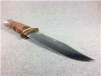 KA-BAR USA 11" Stacked Leather Bowie Knife with Leather Sheath