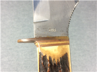 EDGE BRAND Solingen Germany 048 Stag Original Bowie Knife with Leather Sheath