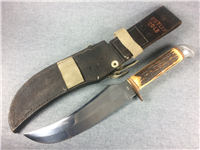 EDGE BRAND Solingen Germany 048 Stag Original Bowie Knife with Leather Sheath