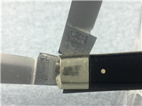 BUCK CREEK Hand Made Smooth Black 2-Blade Trapper