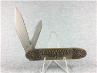 2000 WINCHESTER 3-1/2" Brass TURN OF THE CENTURY 2-Blade Jack Knife