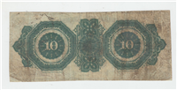 1873 $10 Charlotte Columbia and Augusta Rail Road Company Fare Ticket