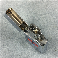 HARLEY-DAVIDSON EAGLE RED BLUE LOGO Polished Chrome Lighter (Zippo 250STE, 1991)