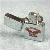 HARLEY-DAVIDSON EAGLE EST. 1903 USA Polished Chrome Lighter (Zippo 250EUSA, 1992)