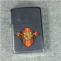 HARLEY-DAVIDSON LOGO Polished Chrome Lighter (Zippo, 1990)