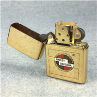 HARLEY DAVIDSON 1957 LOGO Polished Brass Lighter (Zippo, 1992)